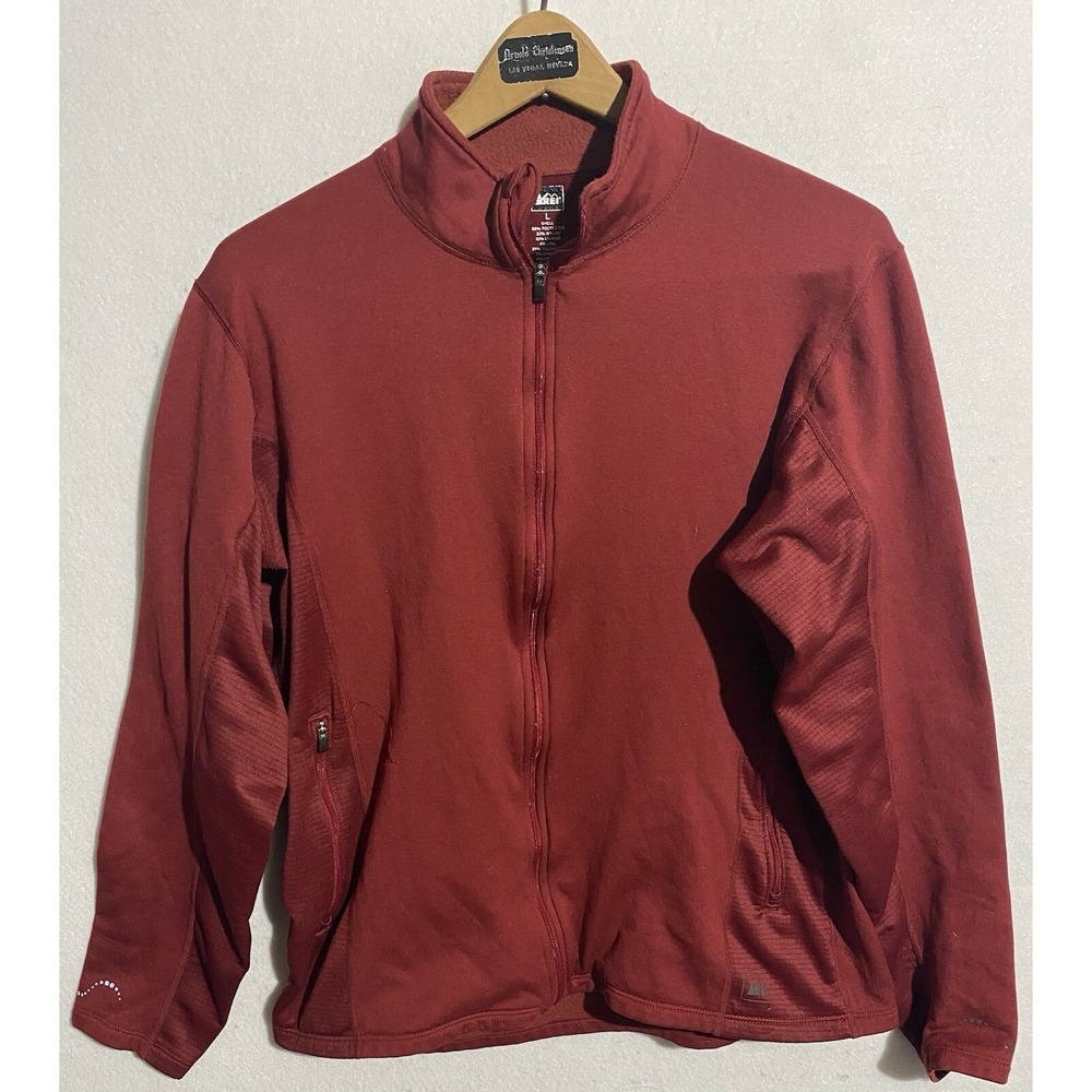 REI Red Zip Up Jacket Mens Large
